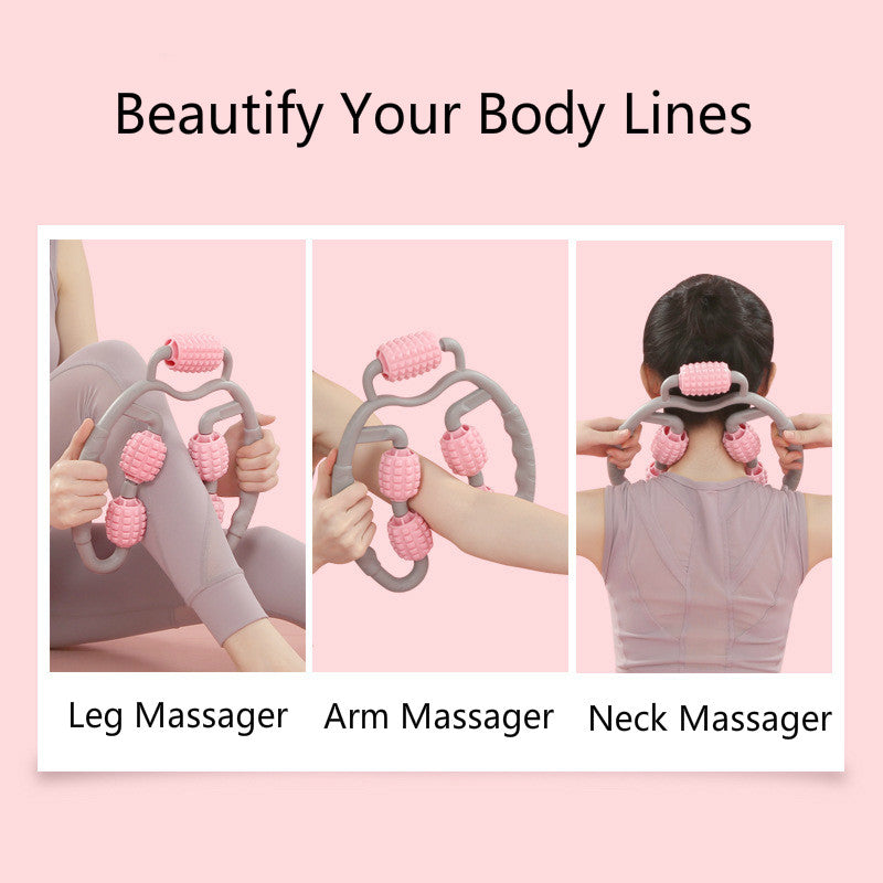 U-Shape Trigger Point Massage Roller — Full Body Muscle Recovery Tool