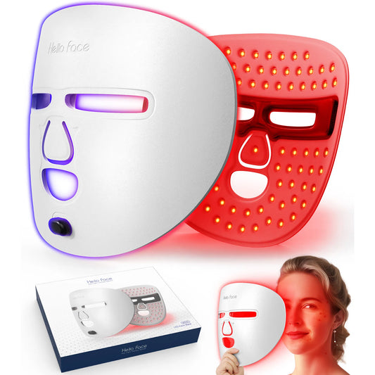 LED Red Light Therapy Face Mask — 3-Mode Facial Skincare Tool