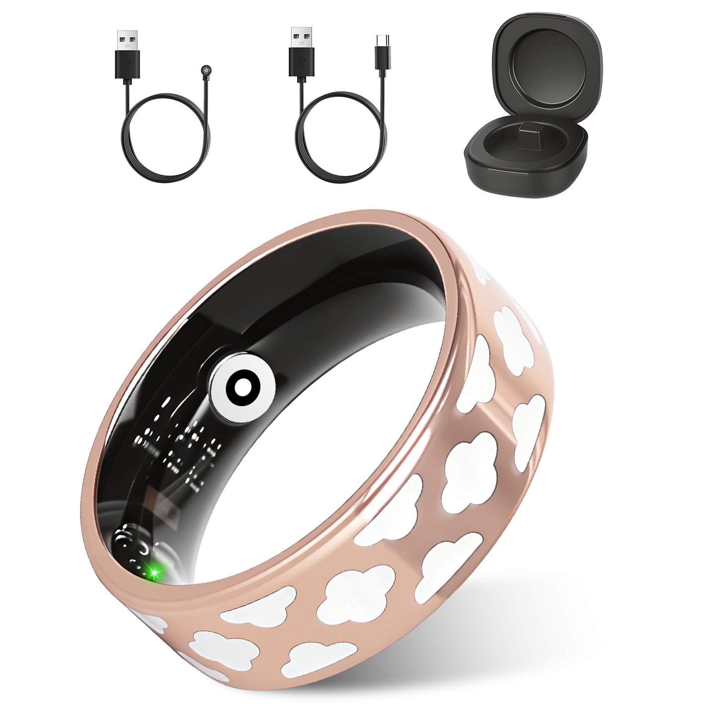 Smart Health Ring Tracker — Sleep, HRV, Stress, Heart Rate Monitor