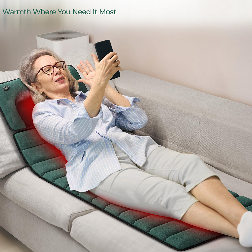 Foldable Neck Massage Pillow with Heat — Remote Control, Multi-Mode Relaxation