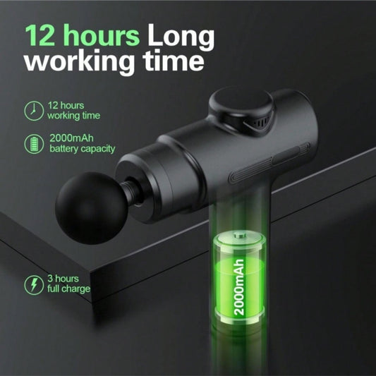 Massage Gun Deep Tissue Percussion — 8 Heads Handheld Body Massager