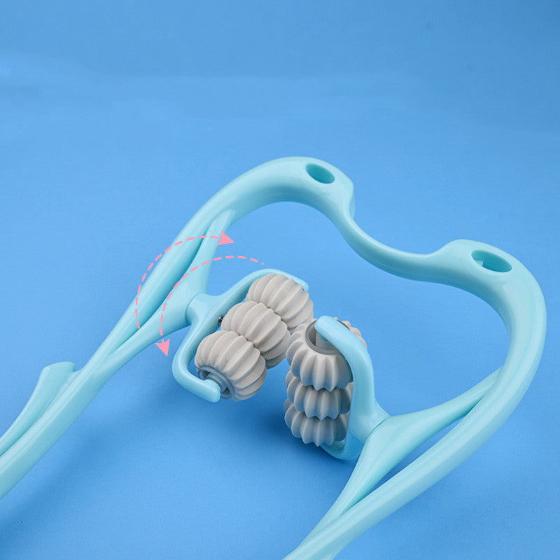 6-Roller Cervical Neck Massage Roller — Manual Deep Tissue & Muscle Relief