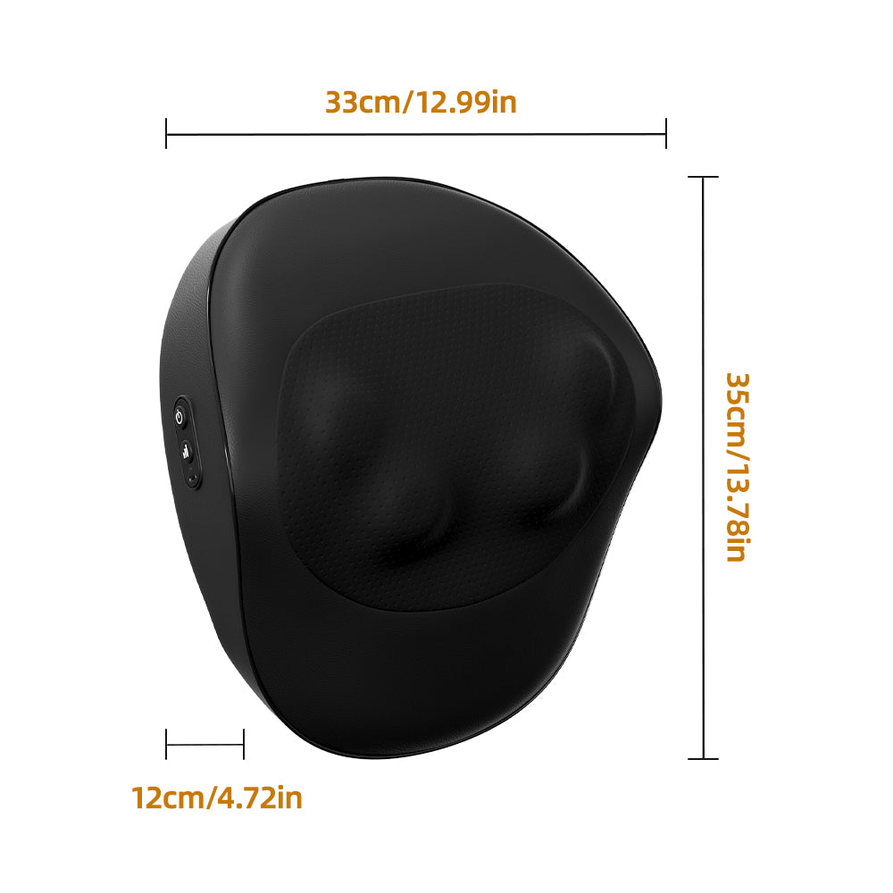 Smart Massage Cushion with Heat — 3-Speed Neck & Back Kneading Massager
