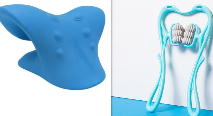 6-Roller Cervical Neck Massage Roller — Manual Deep Tissue & Muscle Relief