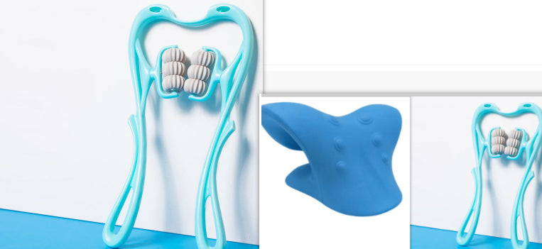 6-Roller Cervical Neck Massage Roller — Manual Deep Tissue & Muscle Relief