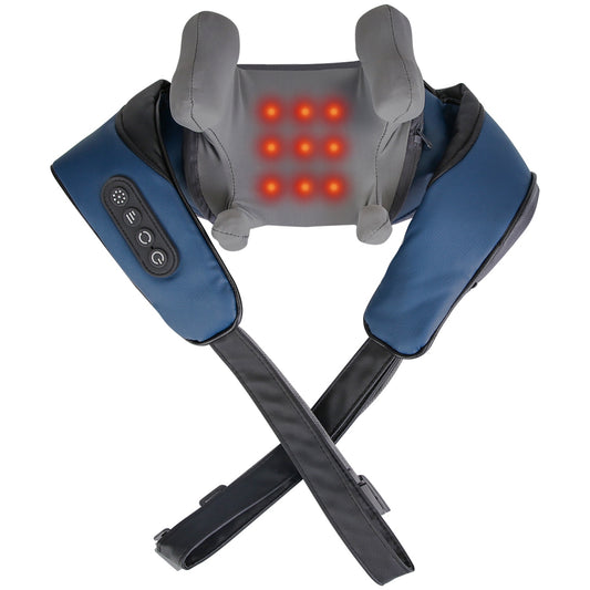 Electric Neck Shoulder Massager — Infrared Heat, 3 Modes, Shiatsu