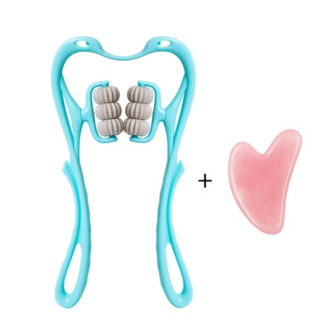 6-Roller Cervical Neck Massage Roller — Manual Deep Tissue & Muscle Relief