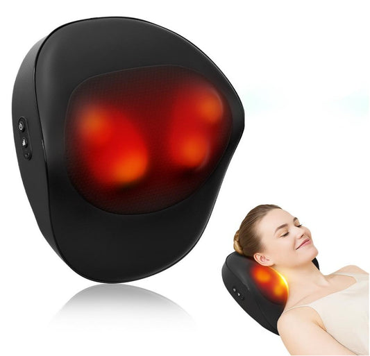 Smart Massage Cushion — 3-Speed Neck & Back Massager with Heat