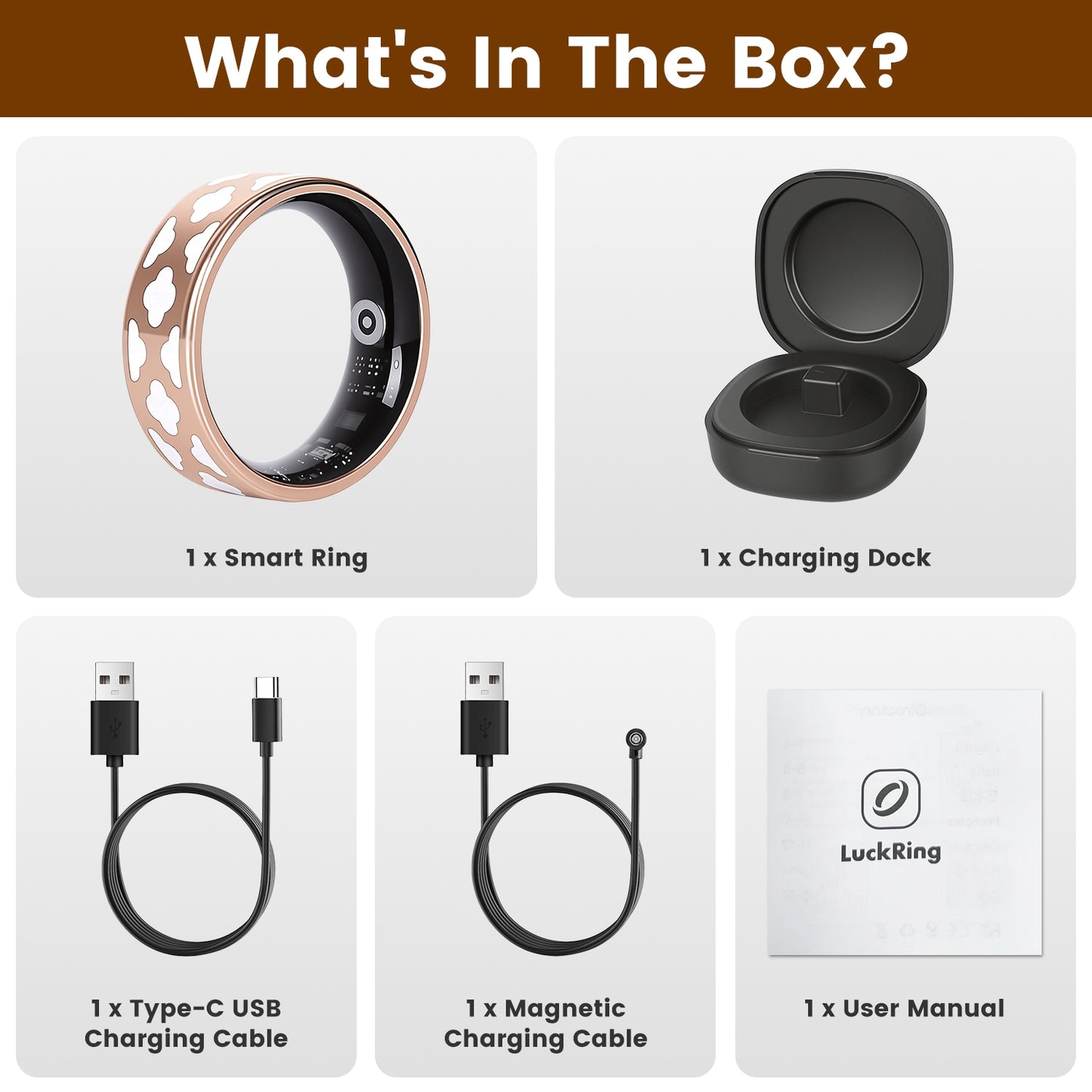 Smart Health Ring Tracker — Sleep, HRV, Stress, Heart Rate Monitor