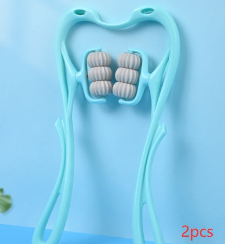 6-Roller Cervical Neck Massage Roller — Manual Deep Tissue & Muscle Relief